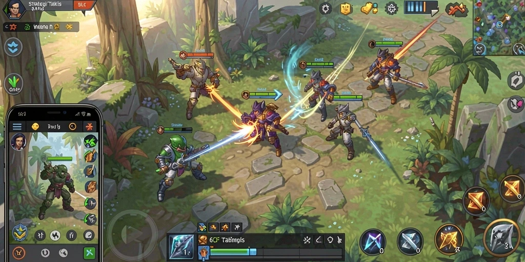 Tampilan gameplay menegangkan dan strategi menarik di 6CF.