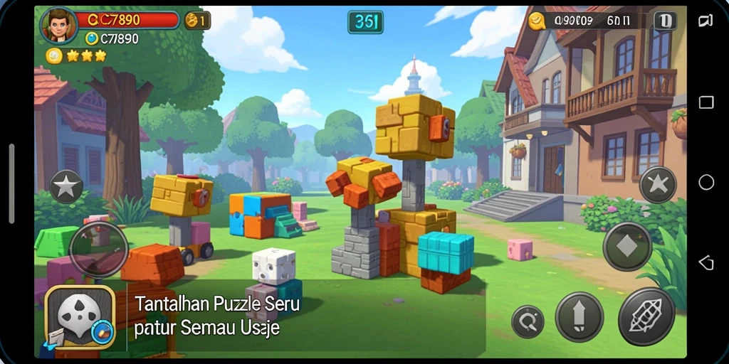 Tampilan gameplay C7890 yang menarik dan menantang.