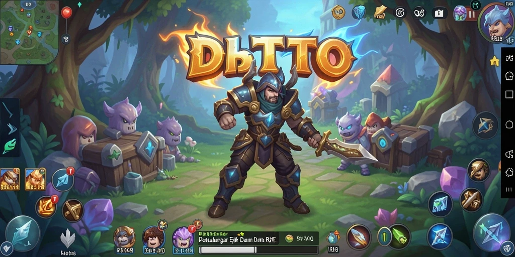 Tampilan gameplay menegangkan di DBLTOTO dengan aksi RPG yang seru.