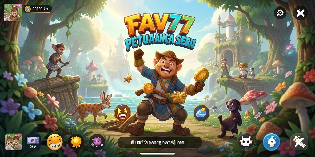 Screenshot gameplay <strong>FAV77</strong> menampilkan petualangan seru di dunia yang penuh warna.