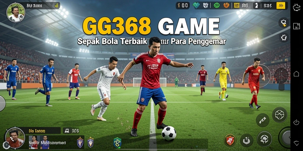 Tampilan gameplay menarik dalam permainan sepak bola GG368.