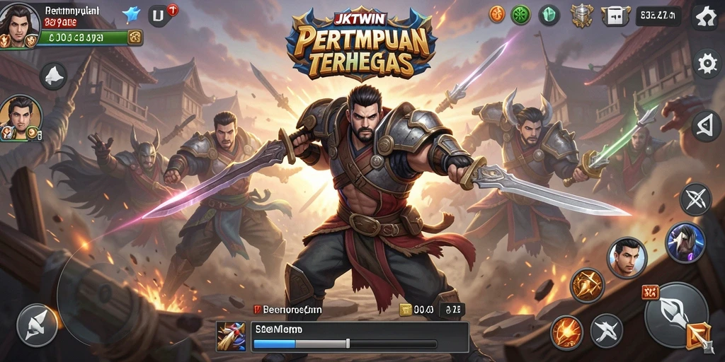 Gameplay mendebarkan dalam pertempuran Royale di JKTWIN.