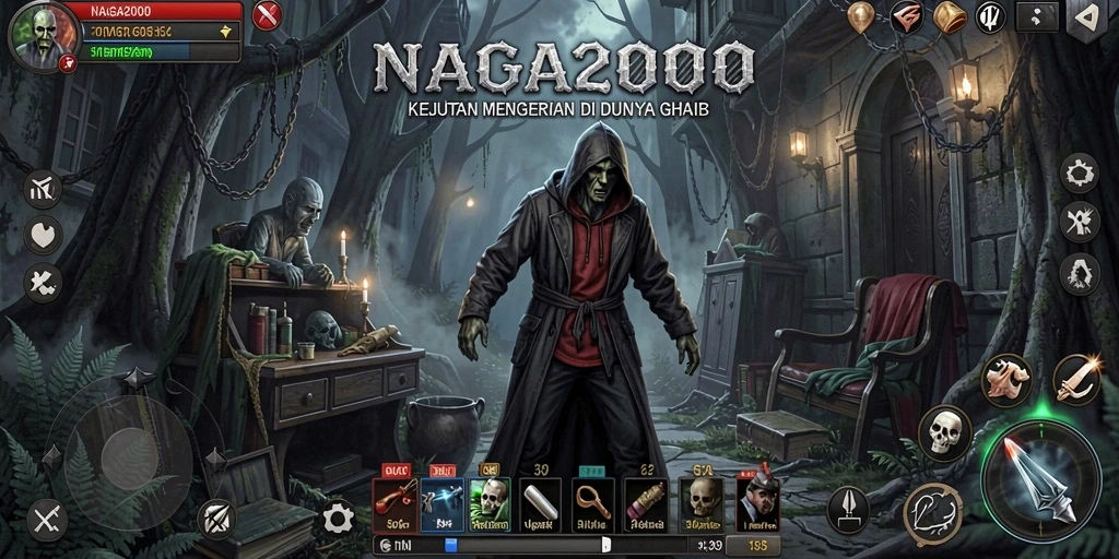 Gameplay menyeramkan NAGA2000 dengan suasana mencekam.