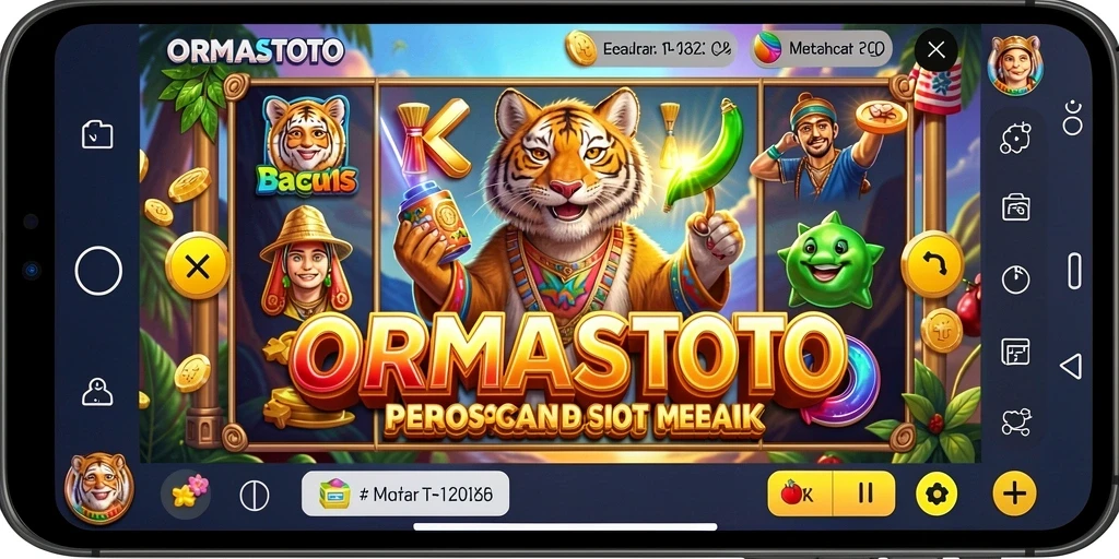 Screenshot utama menampilkan gameplay seru dari ORMASTOTO yang penuh warna.