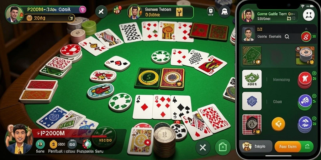Tampilan menarik dari gameplay Gaple P200M yang mengasyikkan.