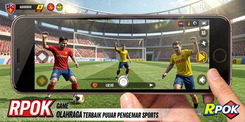 Screenshot RPOK dengan aksi permainan seru dari berbagai cabang olahraga.