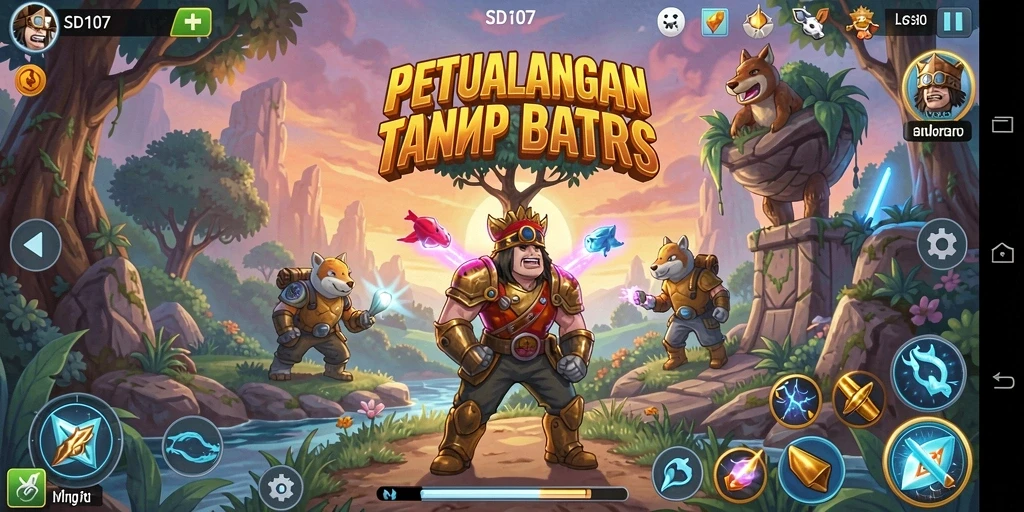 Tampilan menarik gameplay SD107 yang penuh petualangan.
