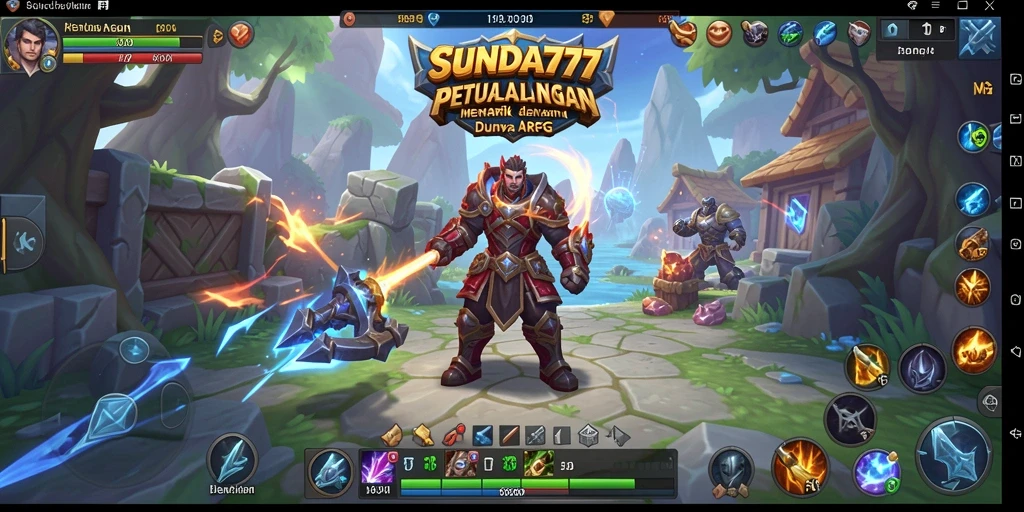 Tangkapan layar SUNDA777 menampilkan pertempuran epik dalam dunia ARPG.