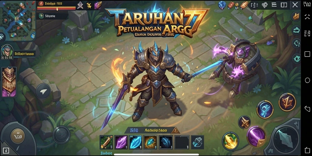 Screenshot TARUHAN77 menampilkan aksi seru dalam pertempuran ARPG.