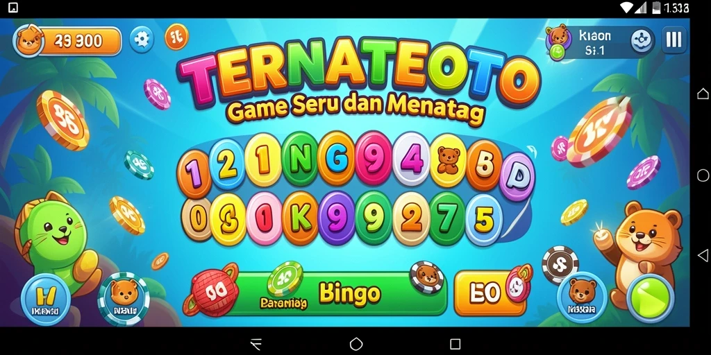 Screenshot gameplay TERNATETOTO menampilkan aksi Bingo yang seru.