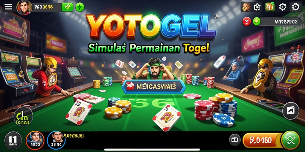 Tampilan gameplay YOTOGEL yang menarik dan interaktif dalam simulasi togel.